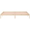 Bed Frame 76"x79.9" Solid Wood Pine King