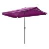 2Mx3M Aluminum Patio Umbrella Fuchsia