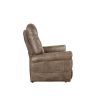 Classic Rolled Arm Power Lift-Chair Recliner - Heat, Adjustable Massage - Plush Seating, High-Grade Polyester Fabric