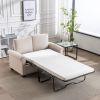 58.3" Pull Out Sofa Bed; Sleeper Sofa Bed with Premium Twin Size Mattress Pad; 2-in-1 Pull Out Couch Bed; Loveseat Sleeper for Living Room; Small Apar