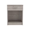 Merimac 1-Drawer 1-Shelf Nightstand Light Grey