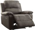 ACME Bina Recliner (Motion) in Charcoal Polished Microfiber 59525