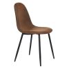 Set of 4 Scandinavian velvet chairs -Suede brown