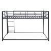 Metal Floor Bunk Bed, Full XL over Queen, Black (Expected to arrive at 11.10)