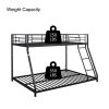 Metal Twin over Full Bunk Bed/ Heavy-duty Sturdy Metal/ Noise Reduced/ Safety Guardrail/ CPC Certified/ No Box Spring Needed