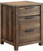 1pc Nightstand Only Transitional Rustic Natural Tone Solid wood Felt Lined Drawers Metal Handles Black Bar Pull Bedroom Furniture