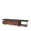 Elling TV Stand in Walnut & Black XH