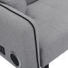 Folding Ottoman Sofa Bed with stereo Gray