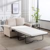 58.3" Pull Out Sofa Bed; Sleeper Sofa Bed with Premium Twin Size Mattress Pad; 2-in-1 Pull Out Couch Bed; Loveseat Sleeper for Living Room; Small Apar