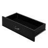 MDF Wood Simple 4-Drawer Dresser Black