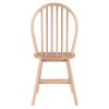 Windsor 2-Pc Chair Set; Natural