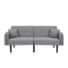 Folding Ottoman Sofa Bed with stereo Gray