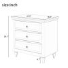 U_STYLE 3-Drawer Nightstand Storage Wood Cabinet (As Same As WF286783AAK)