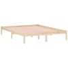 Bed Frame 59.8"x79.9" Solid Wood Pine Queen