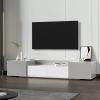 Modern TV Stand for 70" TV with Large Storage Space, Magnetic Cabinet Door, Entertainment Center for Living Room,Bedroom