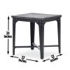 Rustic Industrial Lift-Top End Table - Highly Distressed Top and Base, Metal Structure - Locking Casters, Functional Design