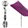 2Mx3M Aluminum Patio Umbrella Fuchsia