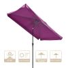 2Mx3M Aluminum Patio Umbrella Fuchsia