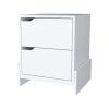 Ralston 2-Drawer Nightstand in White