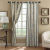 Curtains Damask Jacquard, Grommet, Semi-Blackout, Tall 60x100 inches