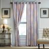 Curtains Damask Jacquard, Grommet, Semi-Blackout, Tall 60x100 inches