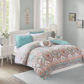 Vinnie Boho Comforter Set with Bed Sheets (Color: as Pic)