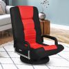 360-Degree Swivel Gaming Floor Chair with Foldable Adjustable Backrest