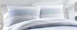 3-piece Bold Blue Stripe Comforter Set