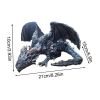 Outdoor Garden Big Squatting Dragon Sculpture Dragon Guardian Statue Garden Dragon Sculpture Statue Decoration Gothic Dragon