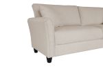 Leisure Loveseat Furniture with Hardwood Frame; Mid-Century Upholstered Couch for Living Room