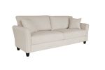 Leisure Loveseat Furniture with Hardwood Frame; Mid-Century Upholstered Couch for Living Room