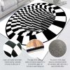 3D Clown Trap Visual Carpet Living Room Bedroom Floor Mat Halloween Carpet Sewer Manhole Cover Clown Horror Vortex Home Carpet