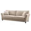 Leisure Loveseat Furniture with Hardwood Frame; Mid-Century Upholstered Couch for Living Room