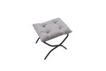 Living Room Chairs Modern Cotton Fabric Lazy Chair, Accent Contemporary Lounge Chair, Single Steel Frame Leisure Sofa Chair with Armrests and A Side P