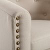 PU Leather Tufted Barrel ChairTub Chair for Living Room Bedroom Club Chairs