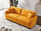 Leisure Loveseat Furniture with Hardwood Frame; Mid-Century Upholstered Couch for Living Room