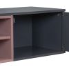 Wall Mounted 65" Floating TV Stand with Large Storage Space, 3 Levels Adjustable shelves, Magnetic Cabinet Door, Cable Management