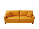 Leisure Loveseat Furniture with Hardwood Frame; Mid-Century Upholstered Couch for Living Room