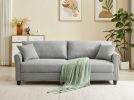 Leisure Loveseat Furniture with Hardwood Frame; Mid-Century Upholstered Couch for Living Room