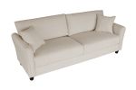 Leisure Loveseat Furniture with Hardwood Frame; Mid-Century Upholstered Couch for Living Room