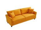 Leisure Loveseat Furniture with Hardwood Frame; Mid-Century Upholstered Couch for Living Room