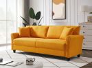 Leisure Loveseat Furniture with Hardwood Frame; Mid-Century Upholstered Couch for Living Room