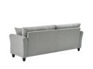 Leisure Loveseat Furniture with Hardwood Frame; Mid-Century Upholstered Couch for Living Room