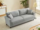 Leisure Loveseat Furniture with Hardwood Frame; Mid-Century Upholstered Couch for Living Room