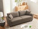 Leisure Loveseat Furniture with Hardwood Frame; Mid-Century Upholstered Couch for Living Room